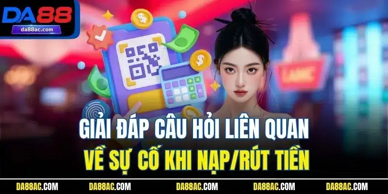 Giải đáp câu hỏi liên quan về sự cố khi nạp/rút tiền