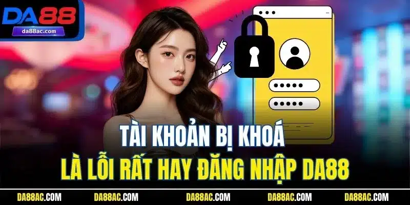 Đăng Nhập DA88 - Cập Nhật Thao Tác Chuẩn Cho Thành Viên Mới 2 Tài khoản bị khoá là lỗi rất hay đăng nhập DA88